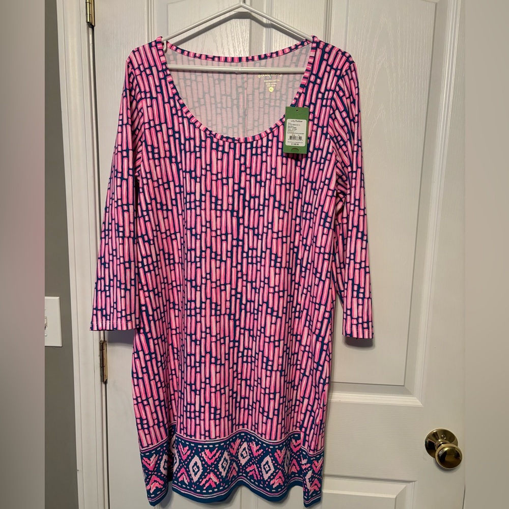 NWT Lily Pulitzer long sleeve  beacon dress size XL